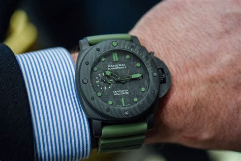 panerai green submersible|panerai submersible marina militare.